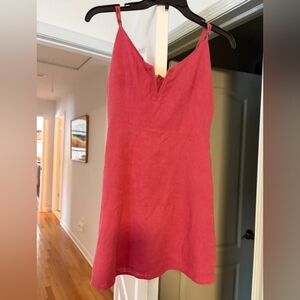 Chic Pink Strappy Dress